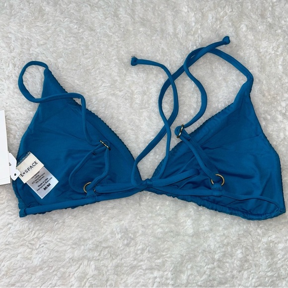 L*Space Brittany Ribbed Bikini Top Medium NEW - Picture 4 of 4